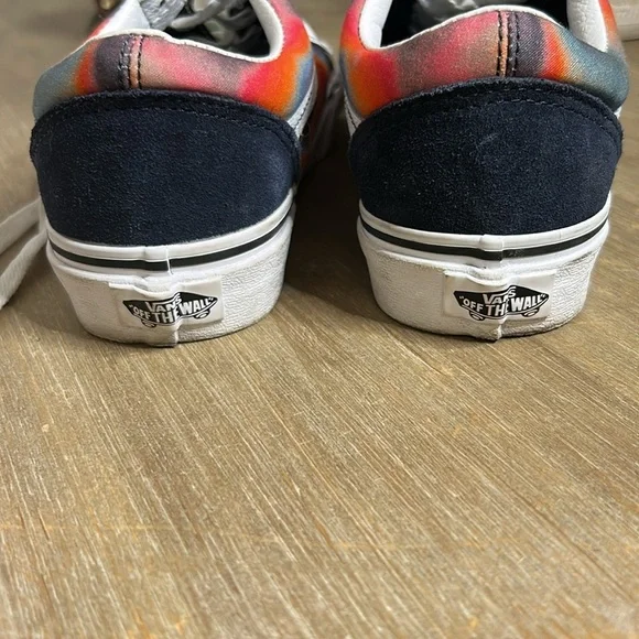 Vans Old Skool Dark Aura Black Red Skateboarding Low Cut Sneaker Shoes Women 7 - Picture 11 of 13